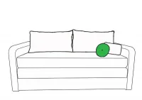 lóri kanapé kerek párna ikon