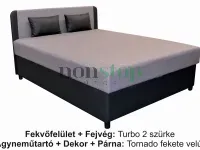 Akciós Senior magas fekhelyes franciaágy+2 db párna INGYEN SZÁLLÍTÁSSAL