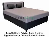 Akciós Magas fekhelyes franciaágy 200x120 cm-es méretben