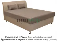 Akciós Hotel magas fekhelyes franciaágy + ajándék párnák I Erősített vázszerkezet I 5év vázgarancia
