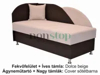 Akciós Senior magas fekhelyes saroktámlás egyszemélyes ágy