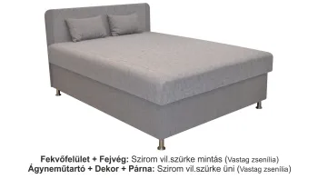 Akciós Senior magas fekhelyes franciaágy+2 db párna INGYEN SZÁLLÍTÁSSAL