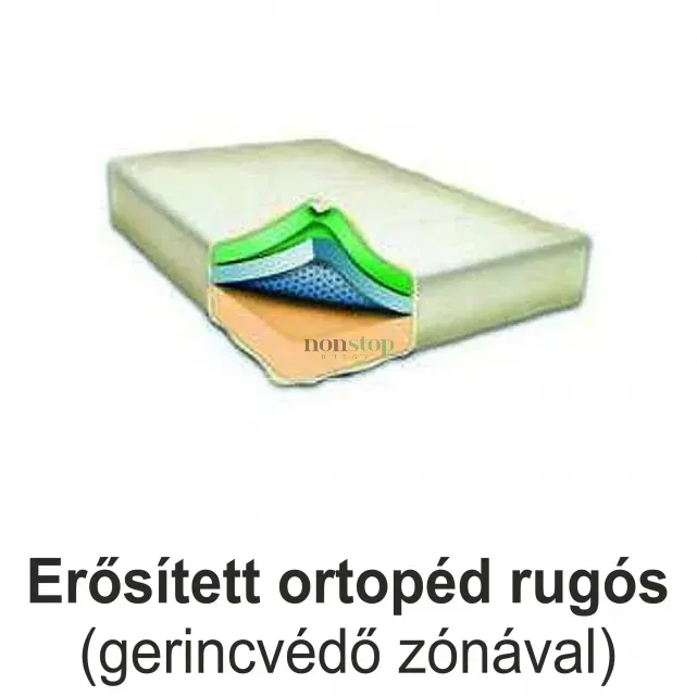 Erősített Ortopéd rugós I Erősített vázszerkezet 5 év vázgarancia! 200x120