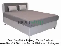 Akciós Senior magas fekhelyes franciaágy+2 db párna INGYEN SZÁLLÍTÁSSAL