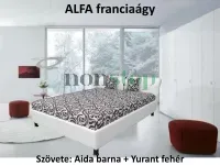 Alfa franciaágy Választható szövetekkel, 0 Ft-os felárral! I Erősített vázszerkezet I 5év vázgarancia