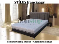 Stílus Boxspring ágyneműtartós franciaágy Választható szövetekkel, 0 Ft-os felárral!