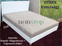 Stílus Boxspring ágyneműtartós franciaágy Választható szövetekkel, 0 Ft-os felárral!