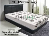 Stílus Boxspring ágyneműtartós franciaágy Választható szövetekkel, 0 Ft-os felárral!