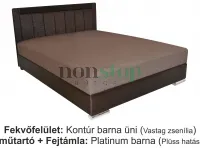 Akciós Stílus Boxspring ágyneműtartós franciaágy