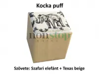 Kocka puff Választható szövetekkel, 0 Ft-os felárral!