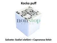 Kocka puff Választható szövetekkel, 0 Ft-os felárral!