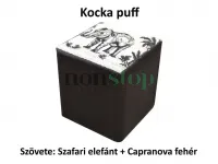 Kocka puff Választható szövetekkel, 0 Ft-os felárral!