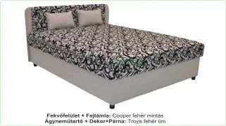 Outlet  -  Magas fekhelyes franciaágy 2 párnával
